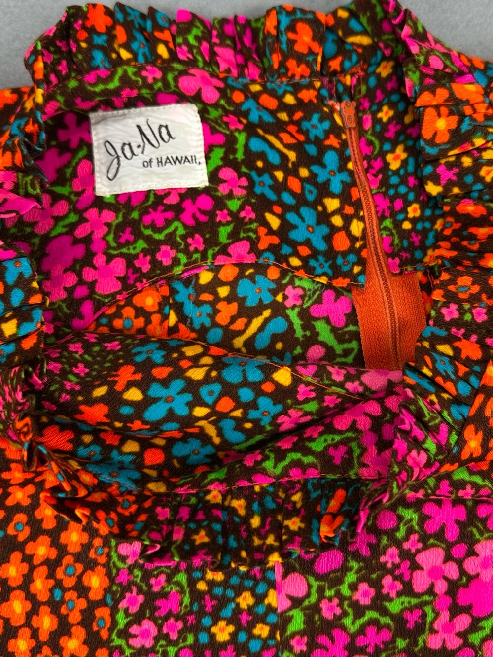 Vintage Ja-Na of Hawaii floral dress - Picture 3 of 8